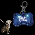 5 Day Custom Blue LED Dog Bone Pet Safety Light